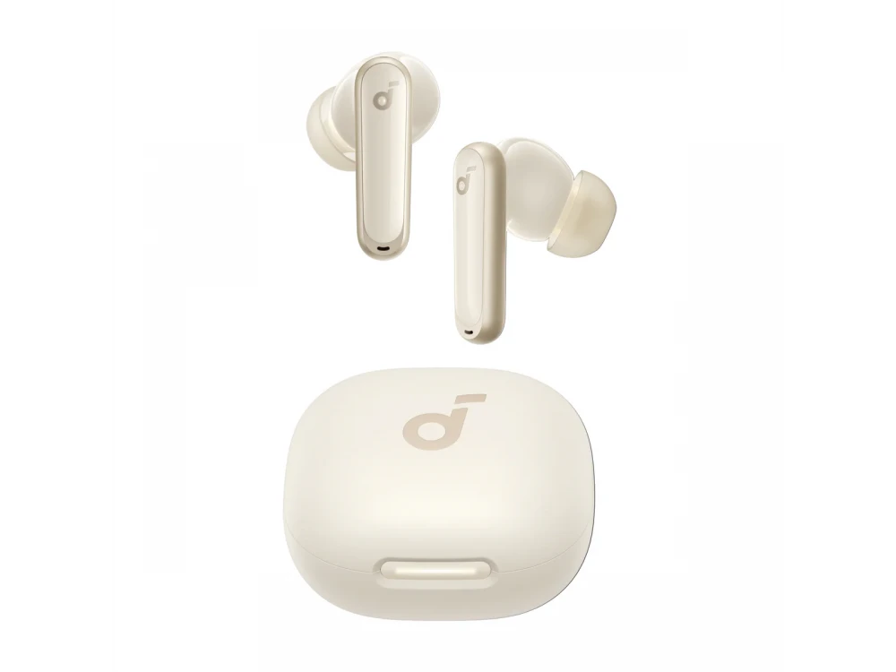 Anker Soundcore P40i ANC Bluetooth 5.3 Earbuds TWS with AI-Enhanced Calls, Active Noise Cancelling & App, Oat White | Kooqie Anker Soundcore P40i ANC Bluetooth 5.3 Earbuds TWS with AI-Enhanced Calls, Active Noise Cancelling & App, Oat White | Kooqie